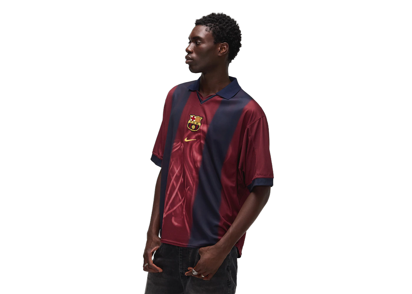 Travis Scott x Nike x FC Barcelona Retro 2000/01 Home Skeleton Jersey Multicolor - Sneak