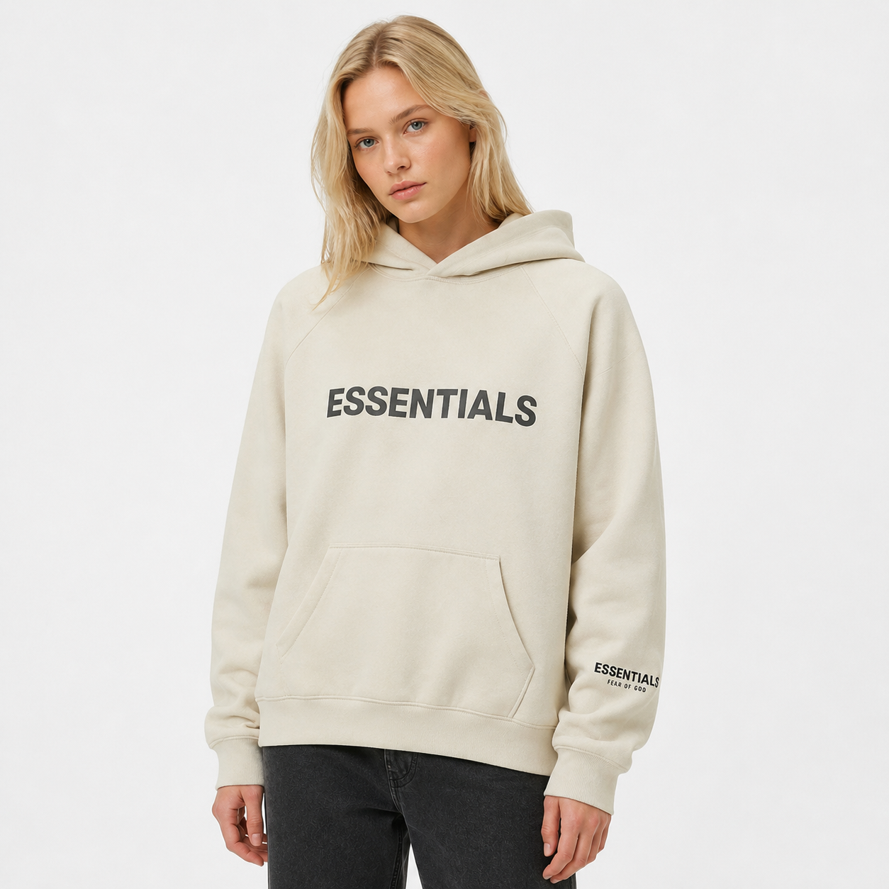 Fear of God Essentials Hoodie Cream