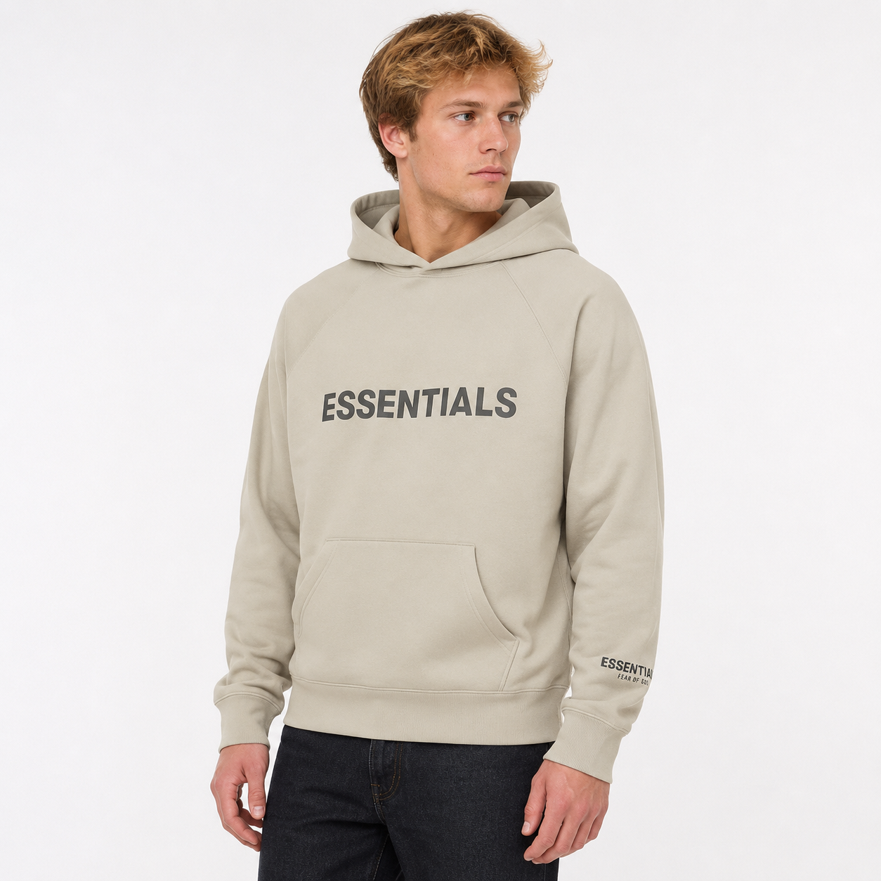 Fear of God Essentials Hoodie Moss