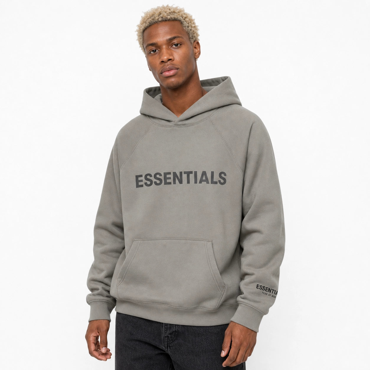 Fear of God Essentials Hoodie Cement