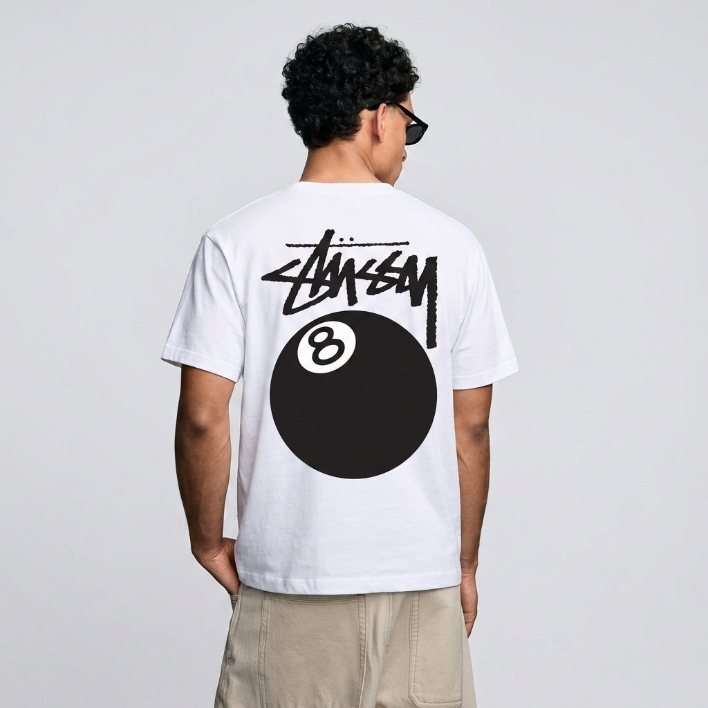 Stussy 8 Ball T-Shirt White