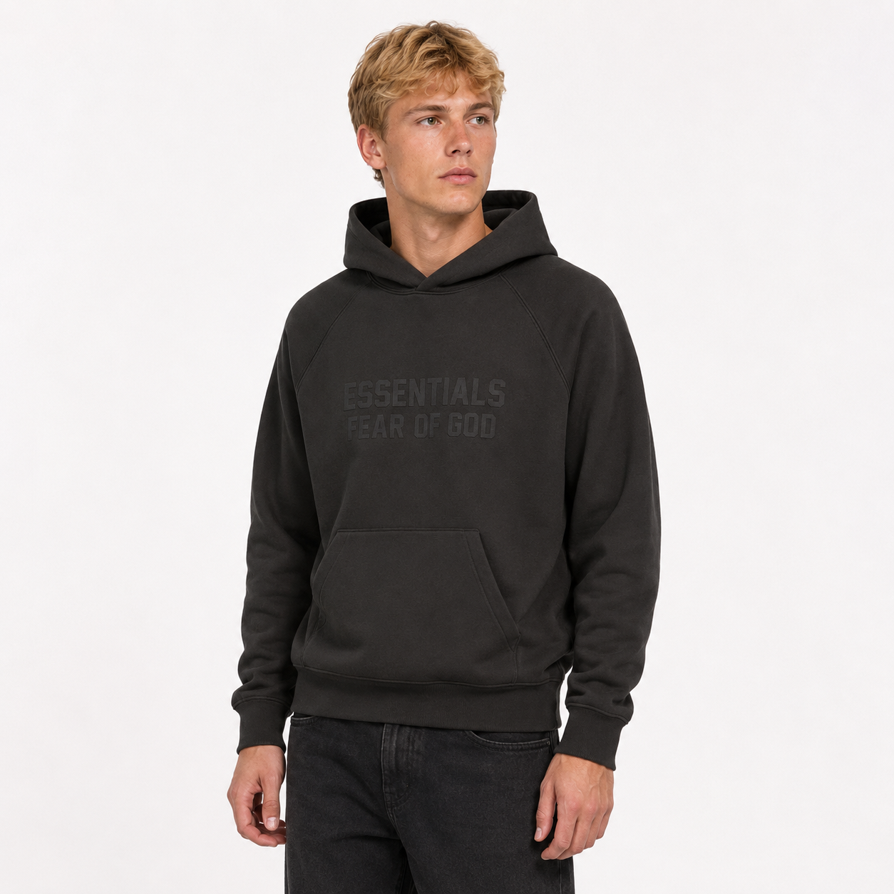 Fear of God Essentials Hoodie Off Black