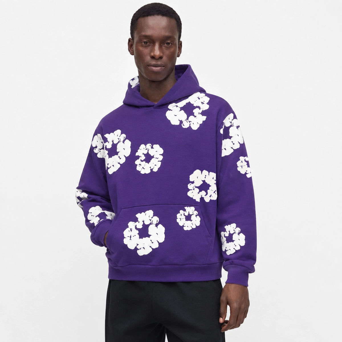 Denim Tears The Cotton Wreath Hoodie Purple