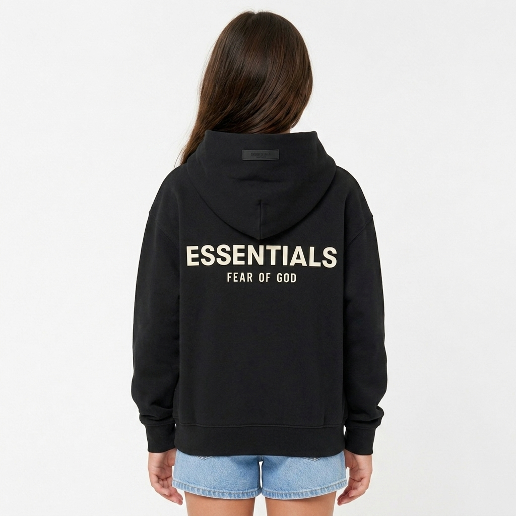 Fear of God Essentials Hoodie Stretch Limo (Kids)