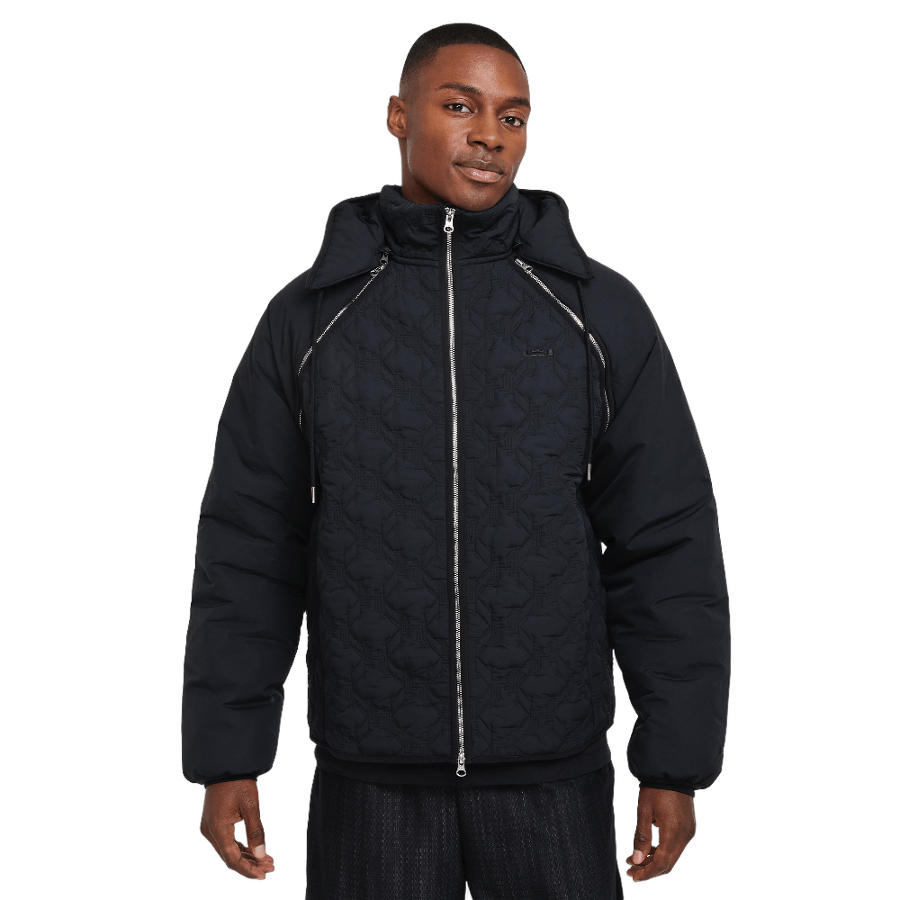 LeBron Men's Therma-FIT ADV Insulated Basketball Jacket Black/Dark Smoke Grey/Black