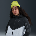 Nike Sportswear Tech Fleece Older Kids' Full-Zip Hoodie (Extended Size) Dark Grey Heather/Black/B...