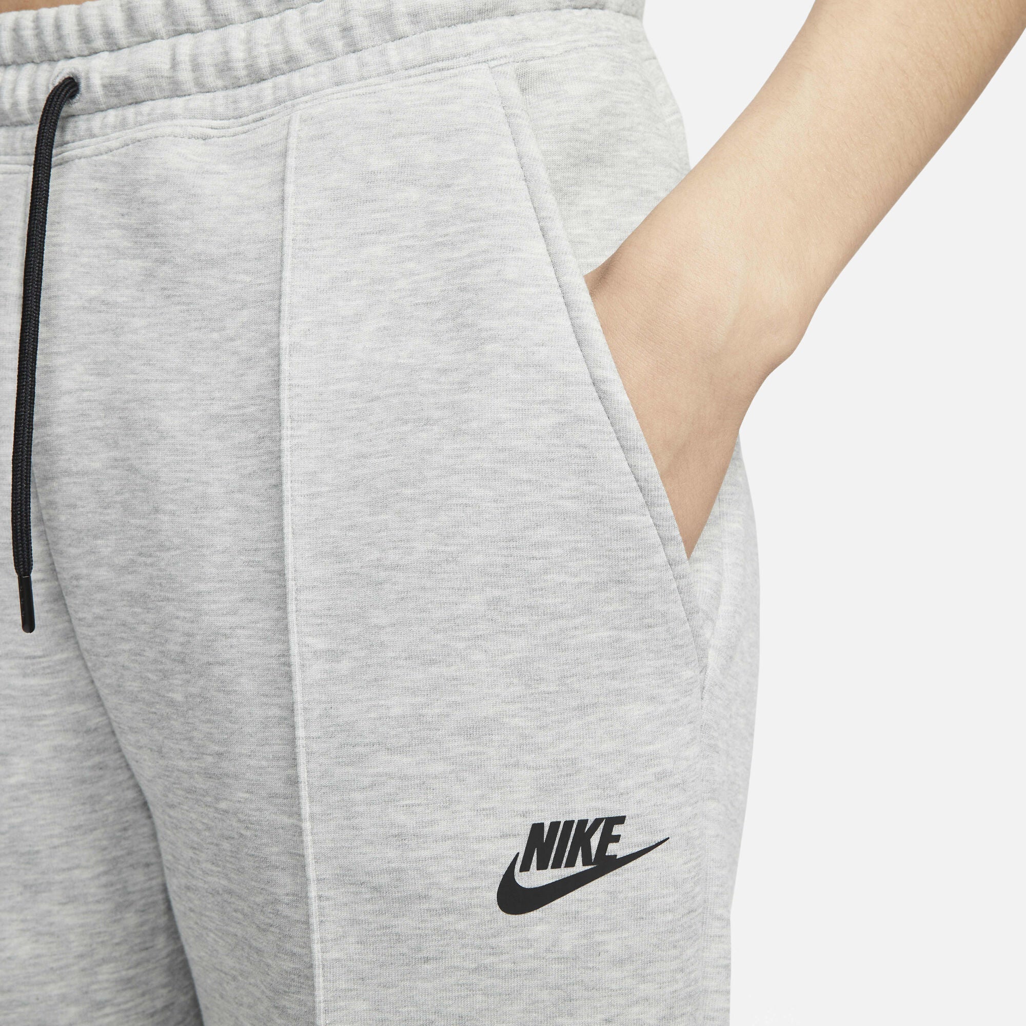 Nike Sportswear Tech Fleece Mid-Rise Joggers Dark Grey Heather/Black