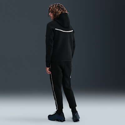 Nike Tech Men's Full-Zip Fleece Windrunner Jacket with Reflective Design Accents Black/Black