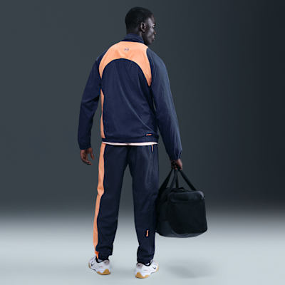 F.C. Barcelona Third Men's Nike Total 90 Football Woven Tracksuit Bottoms Midnight Navy/Bright Mango/Bright Mango