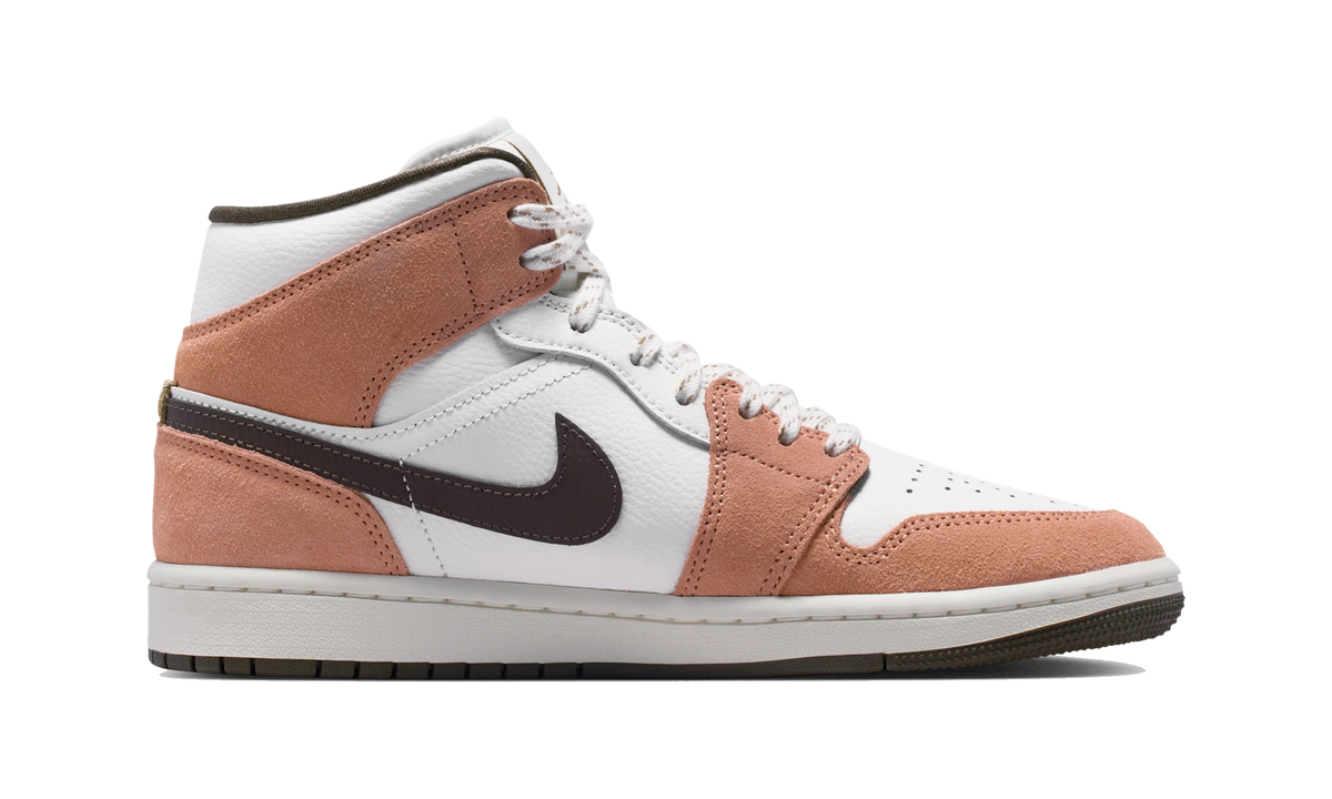 Air Jordan 1 Mid Sail/Light Cognac/Filbert/Dark Hazel