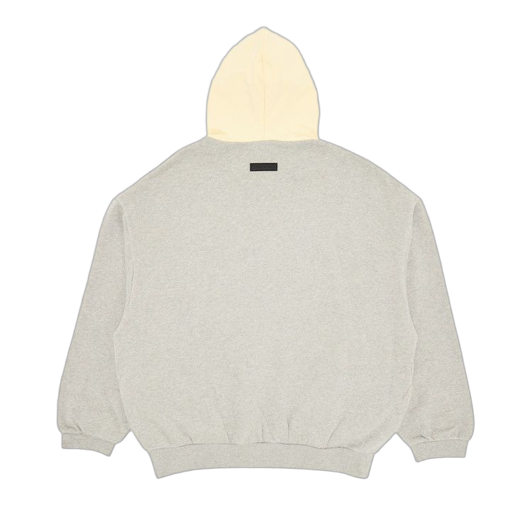 Fear of God Essentials Nylon Fleece Hoodie Dark Heather Oatmeal/Garden Yellow - Sneak
