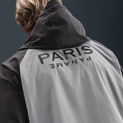 Paris Saint-Germain Tech Windrunner Men's Nike Football Full-Zip Woven Jacket Anthracite/Particle Grey/Particle Grey