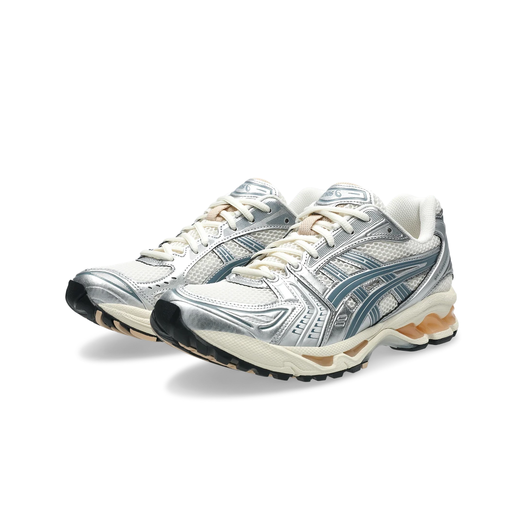 ASICS Gel-Kayano 14 Birch Pure Silver Teal Gold, Birch/Pure Silver (1203A537-109)