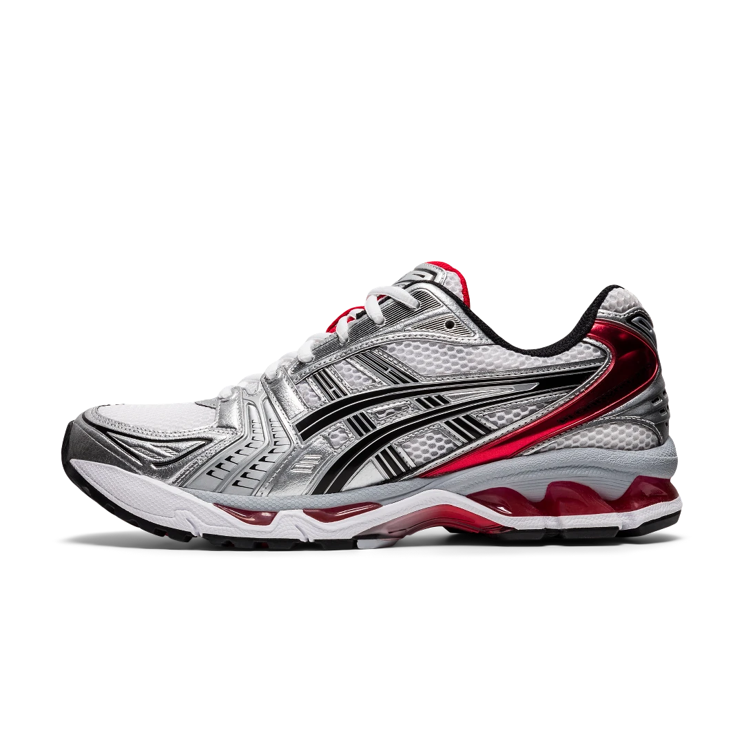 ASICS Gel-Kayano 14 White Classic Red, White/Silver/Classic Red (1201A019-103)