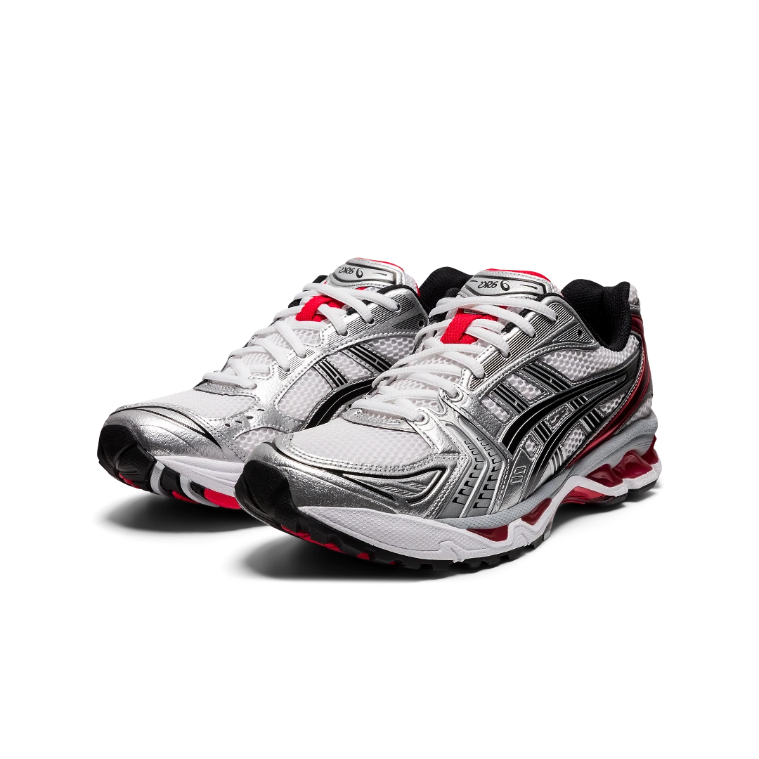 ASICS Gel-Kayano 14 White Classic Red, White/Silver/Classic Red (1201A019-103)