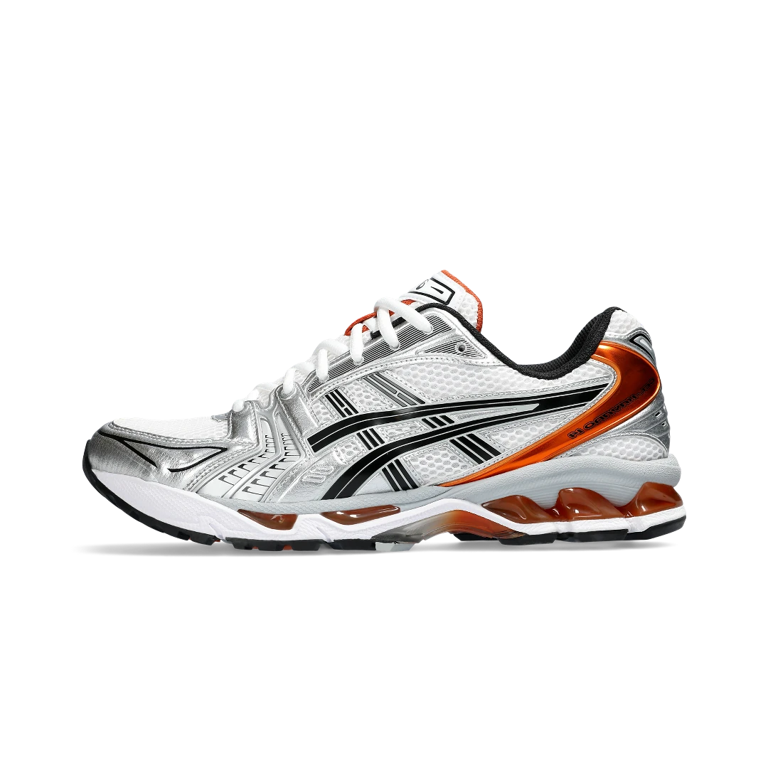 ASICS Gel-Kayano 14 White Piquant Orange, White/Piquant Orange (1201A019-109)