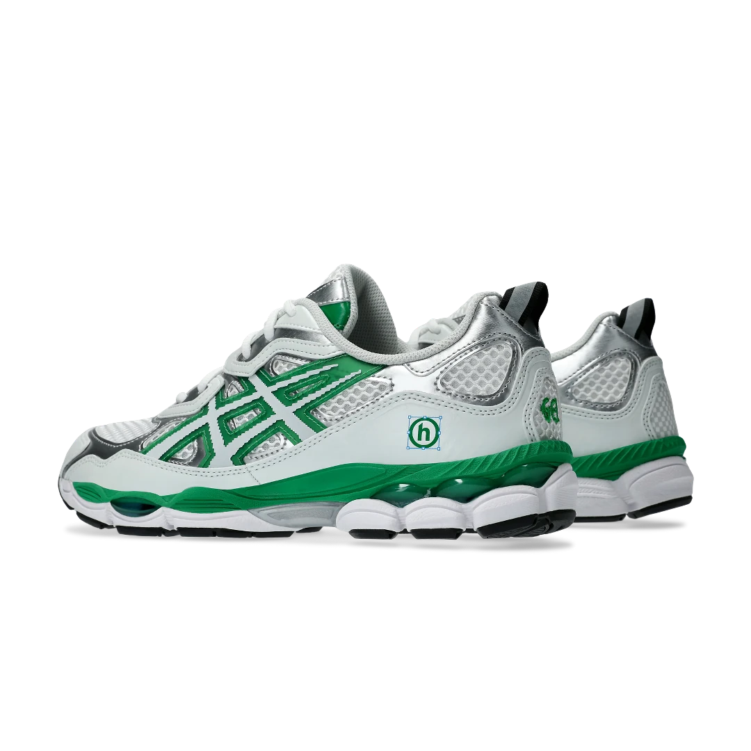 ASICS Gel-NYC Hidden NY, White/Green-Metallic Silver (1201B001-100)