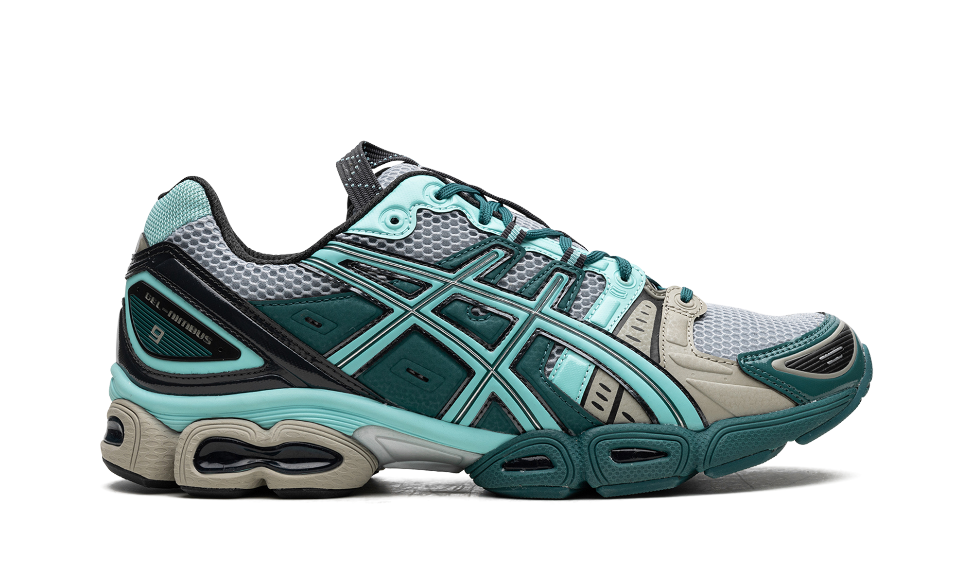 ASICS UB3-S Gel-Nimbus 9 Kiko Kostadinov Piedmont Grey Aruba Blue