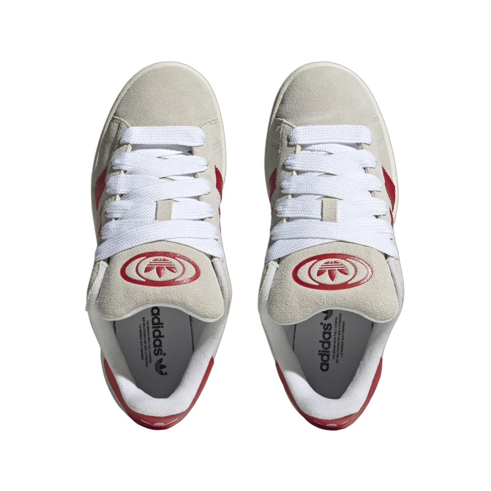 Adidas Campus 00s Crystal White Better Scarlet, Crystal White/Better Scarlet/Off White (GY0037)