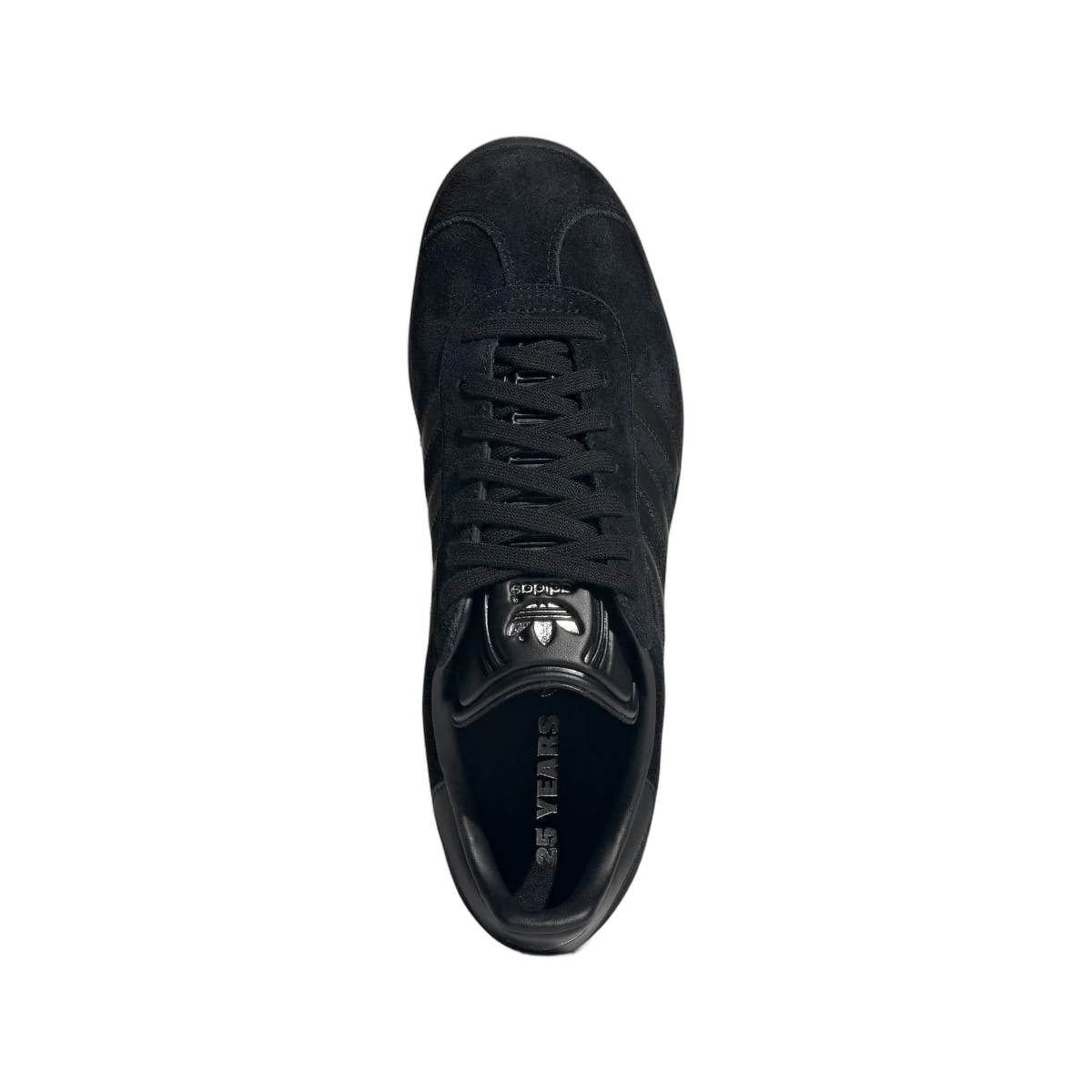 Adidas Gazelle All Black Silver Metallic