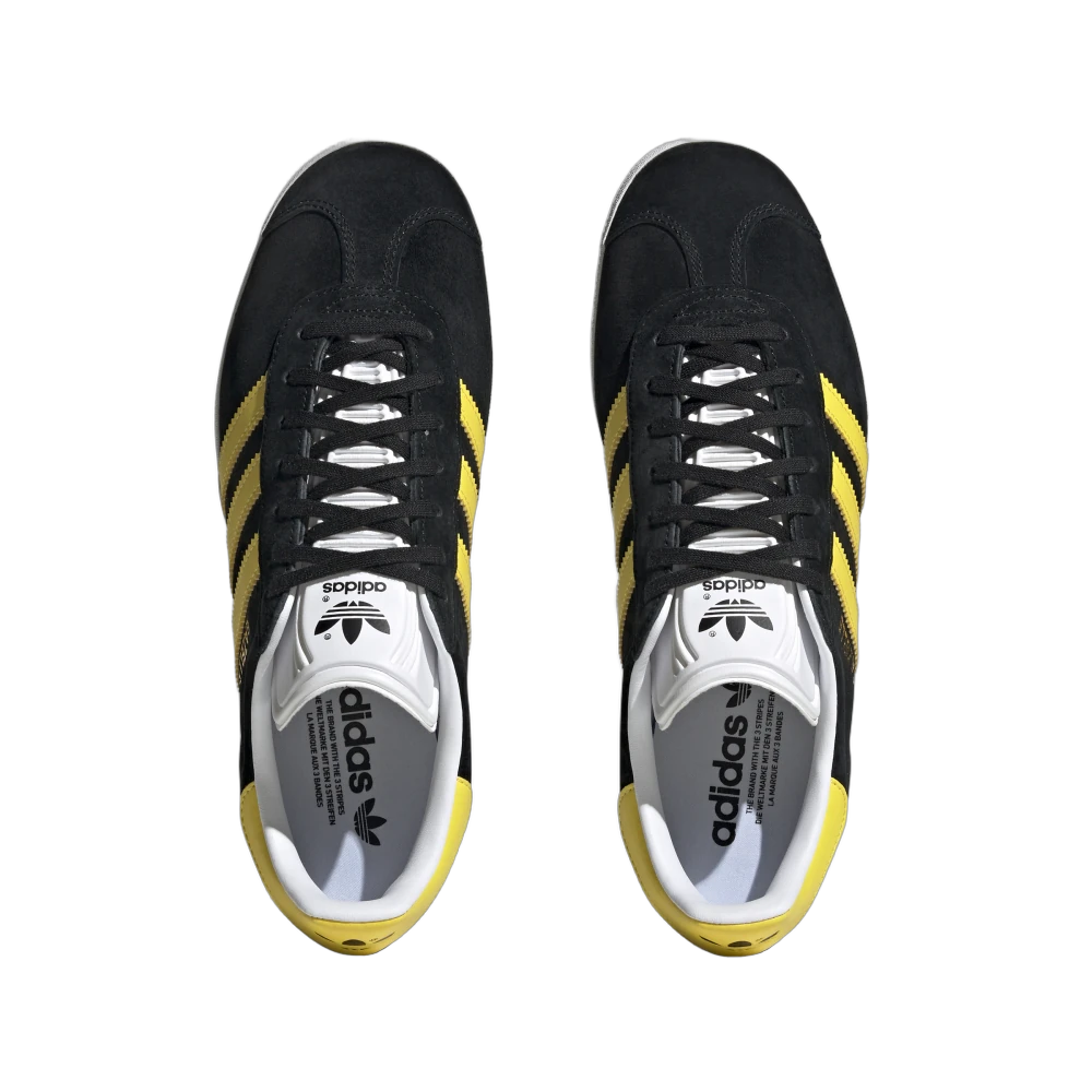 Adidas Gazelle Black Impact Yellow, Core Black/Impact Yellow/Cloud White (IG0669)