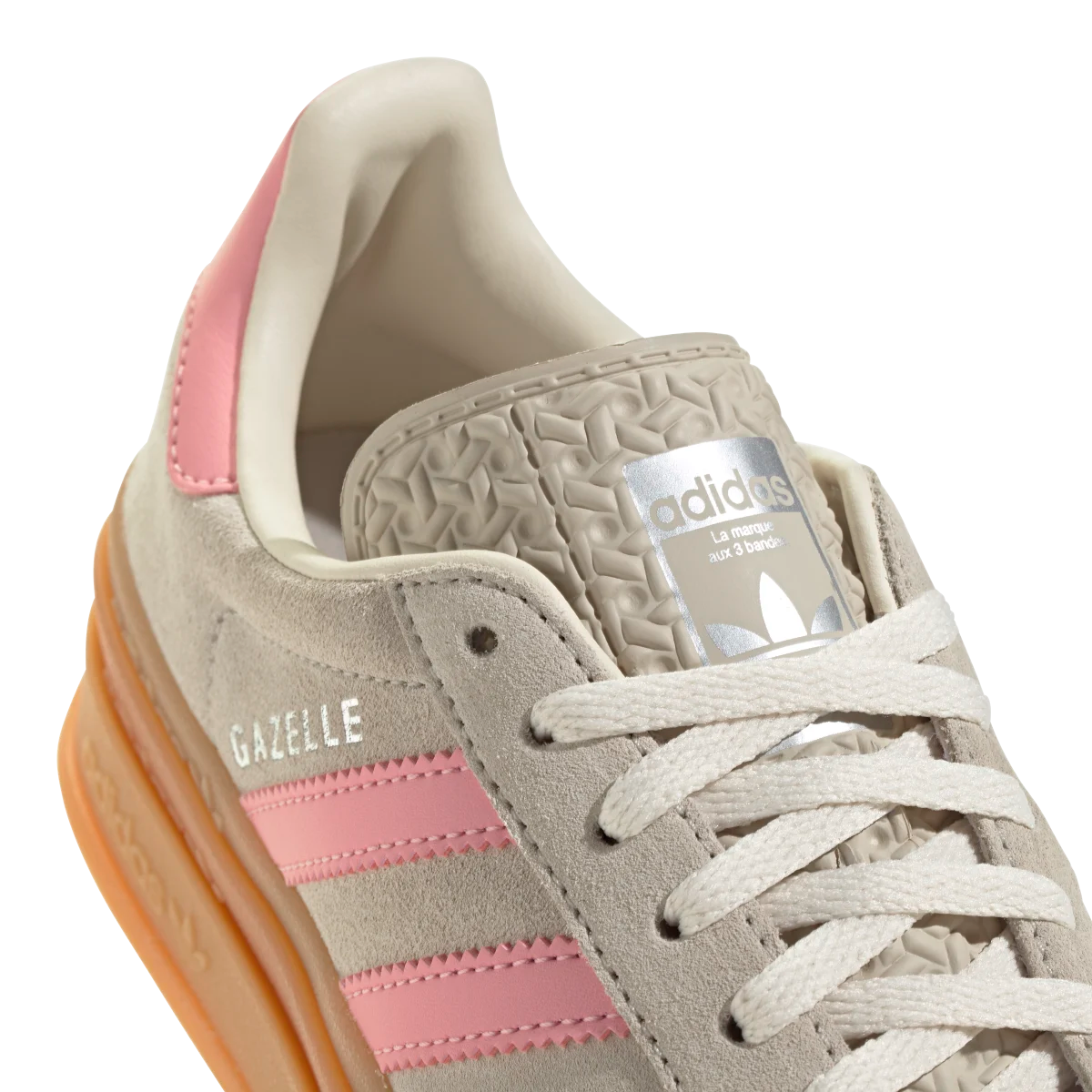 Adidas Gazelle Bold Beige Semi Pink Spark, Beige/Semi Pink Spark/Cream White (JQ7409)