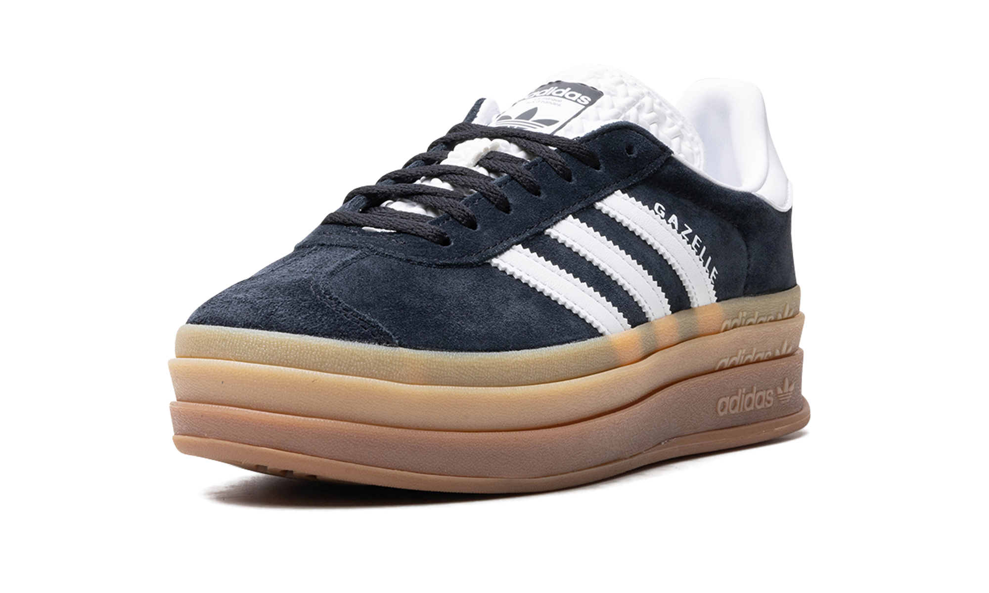 Adidas Gazelle Bold Black White Gum