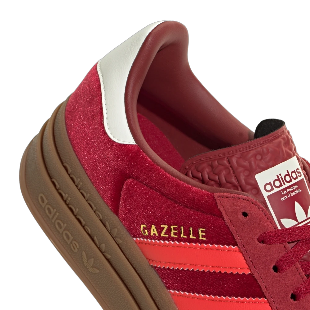 Adidas Gazelle Bold Bright Red Velvet, Team Victory Red/Bright Red/Off White (IG4388)