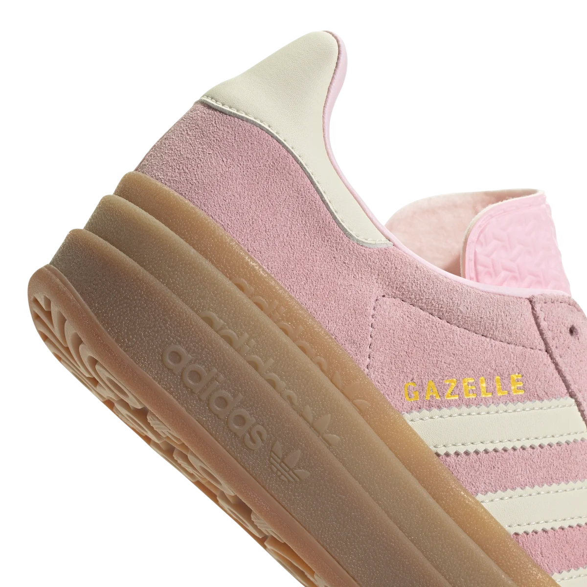 Adidas Gazelle Bold Clear Pink Cream White, Clear Pink /Cream White/Gold Metallic (JQ7777)