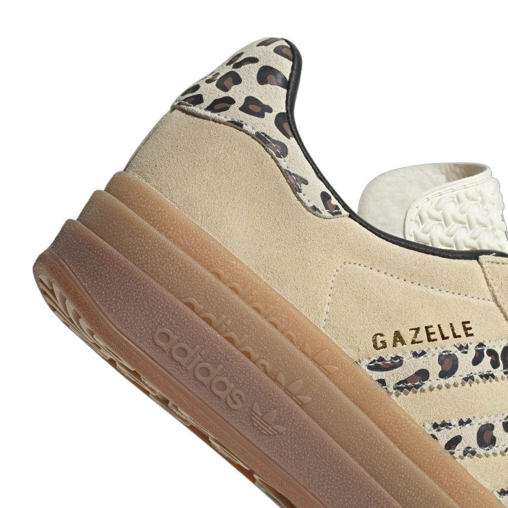 Adidas Gazelle Bold Cream Black Leopard, Cream/White/Black Leopard (JI1370)