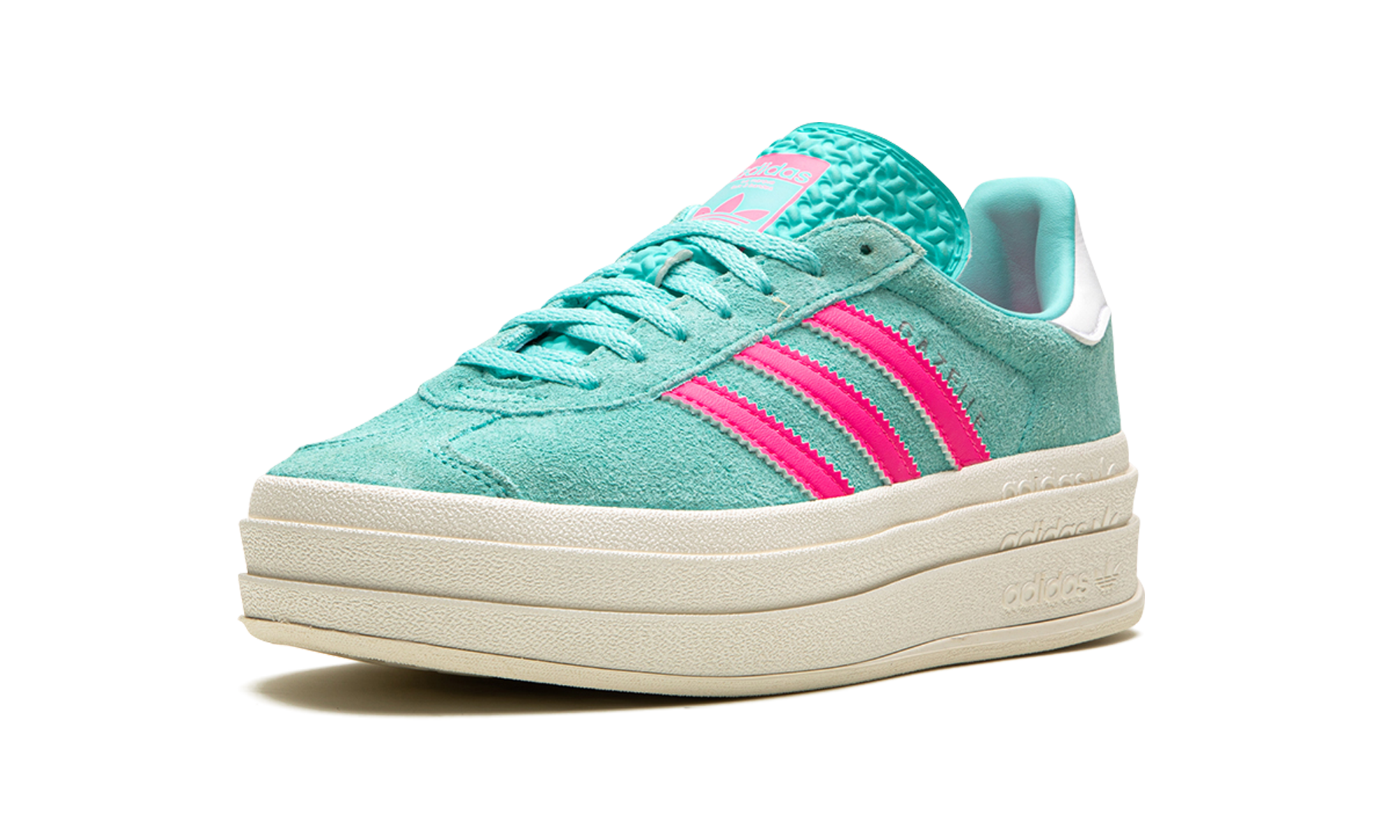 Adidas Gazelle Bold Flash Aqua Lucid Pink