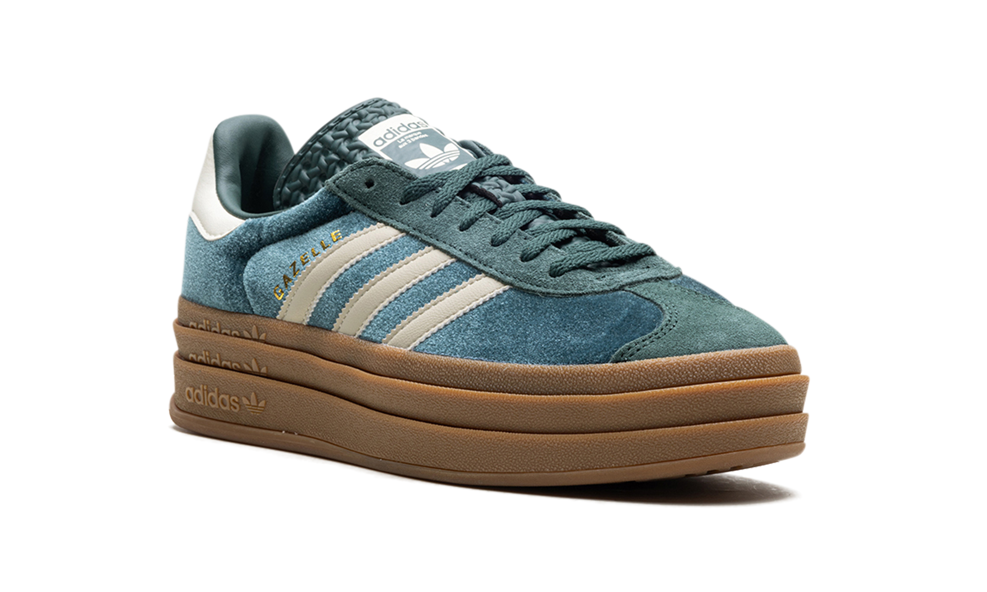 Adidas Gazelle Bold Mineral Green Velvet