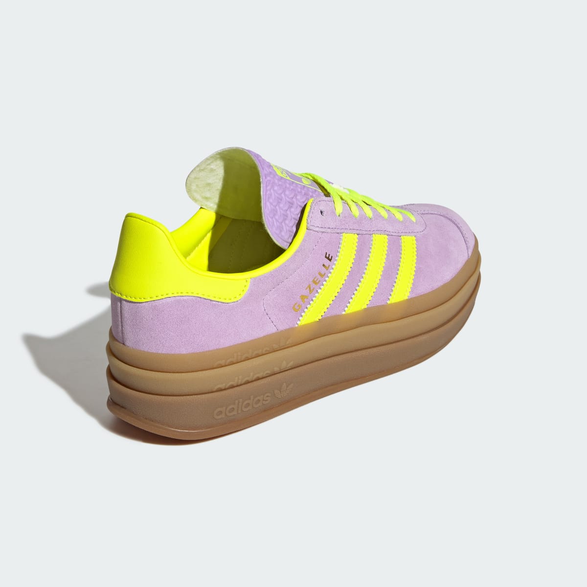 Adidas Gazelle Bold Powder Plum Solar Yellow