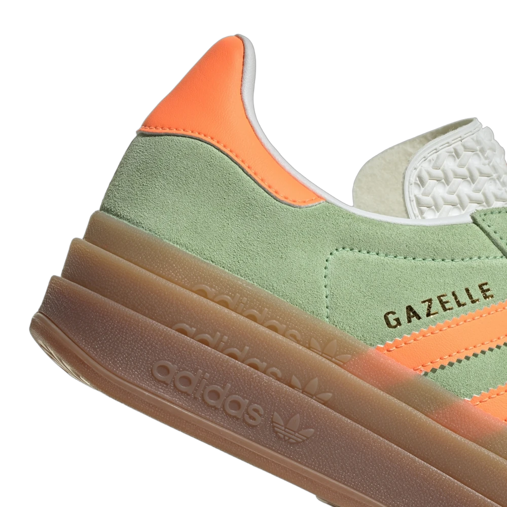 Adidas Gazelle Bold Semi Green Spark, Semi Green Spark/Screaming Orange / Core White (IH7495)