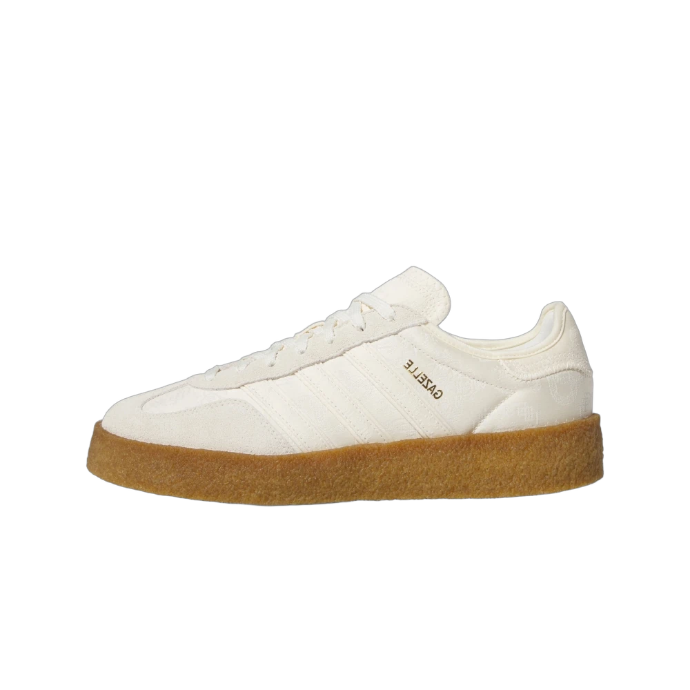 Adidas Gazelle Crepe CLOT By Edison Chen Crew White, Cream White/Core White/Gold Metallic (JR5410)