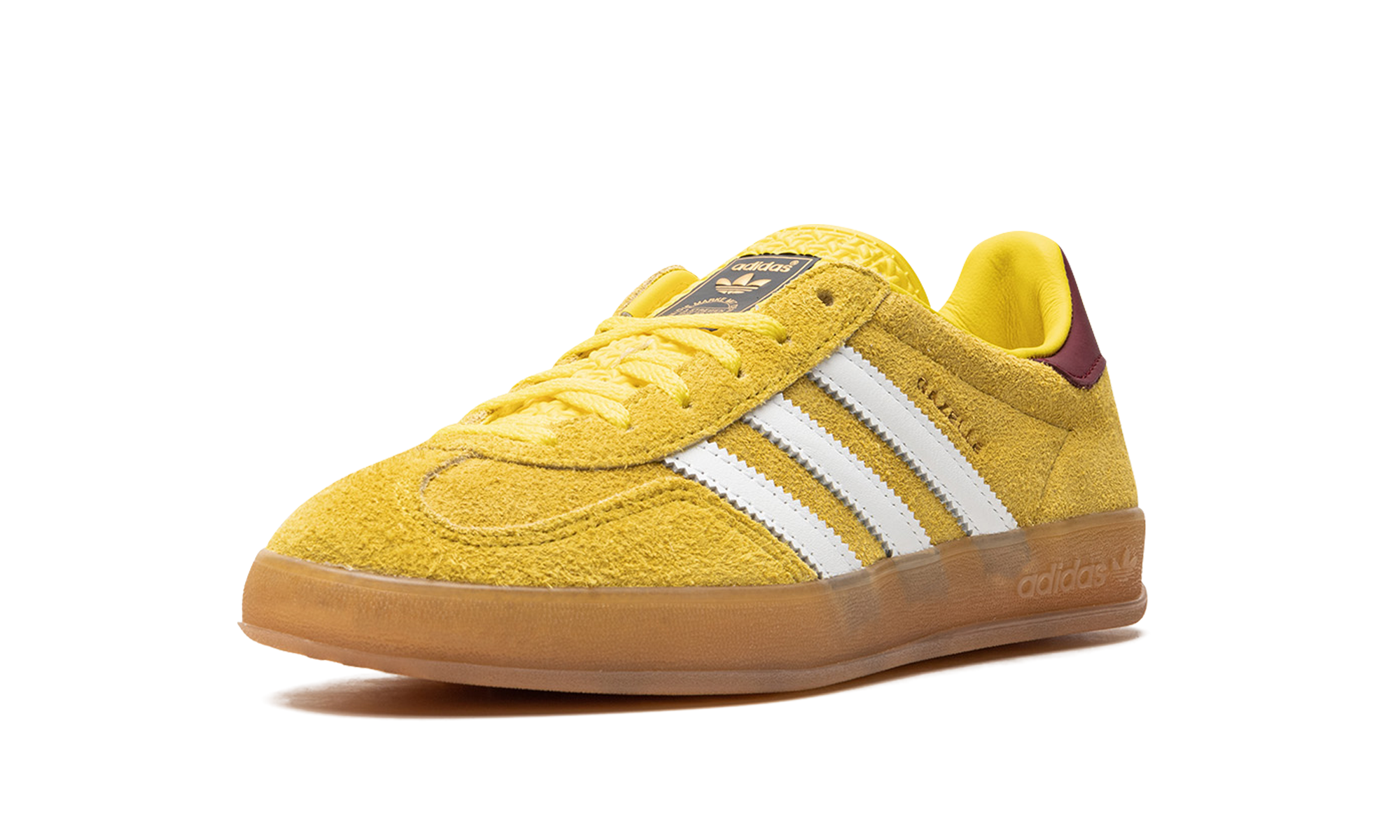 Adidas Gazelle Indoor Bright Yellow Collegiate Burgundy