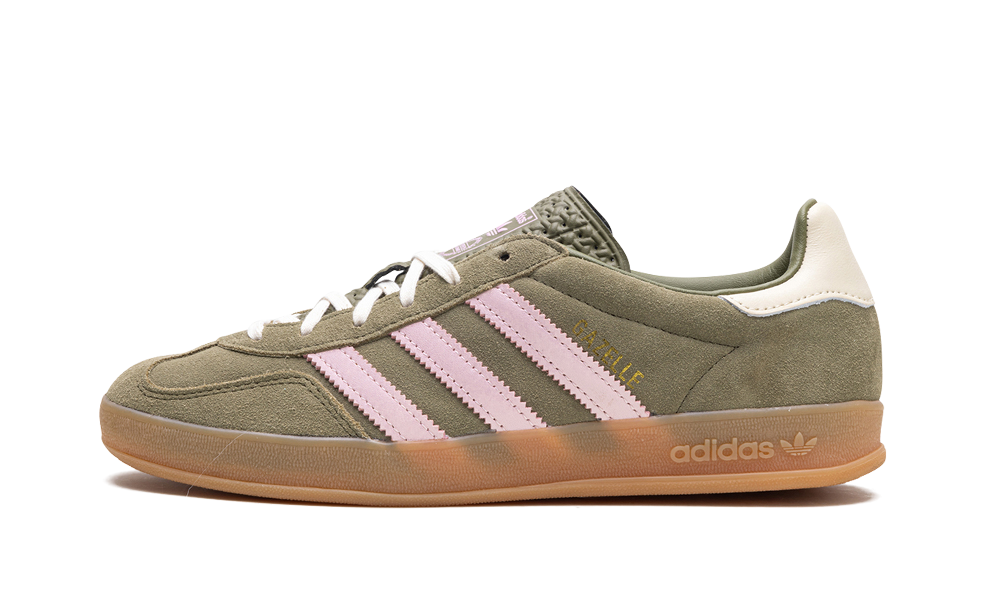 Adidas Gazelle Indoor Focus Olive Clear Pink