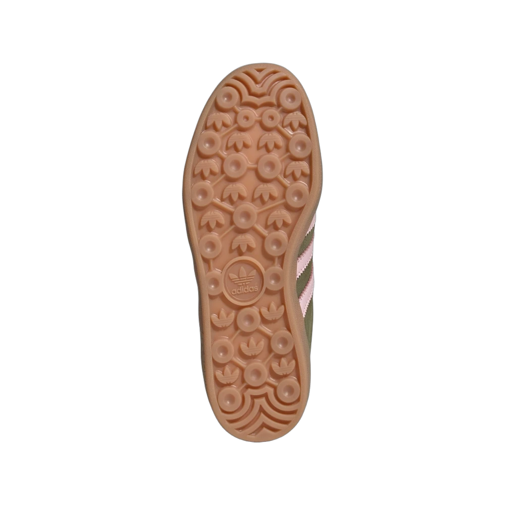 Adidas Gazelle Indoor Focus Olive Clear Pink, Focus Olive/Pink/Gum (JH6475)