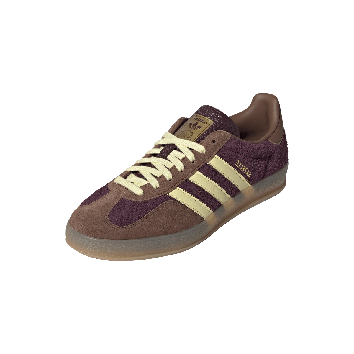 Adidas Gazelle Indoor Maroon Almost Yellow, Maroon/Almost Yellow/Preloved Brown (JI0324)