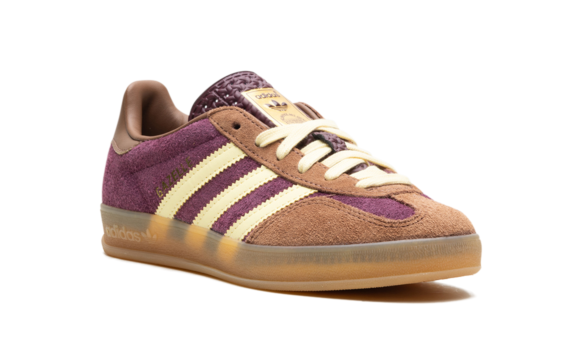 Adidas Gazelle Indoor Maroon Almost Yellow