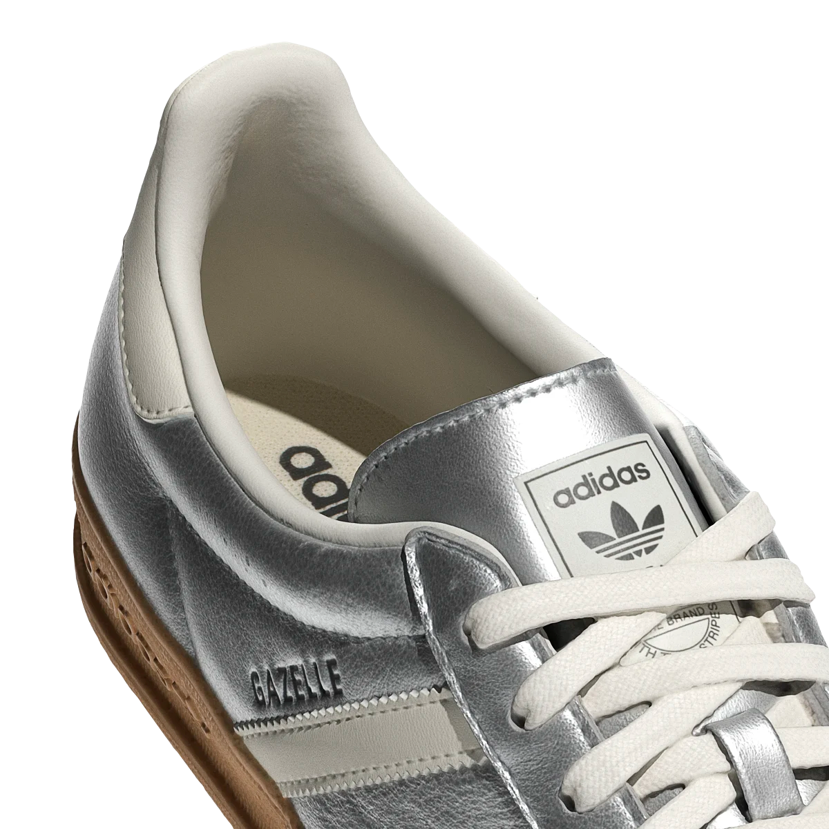 Adidas Gazelle Indoor Silver Metallic Core White, Silver Metallic/Core White/Core Black (JR1206)
