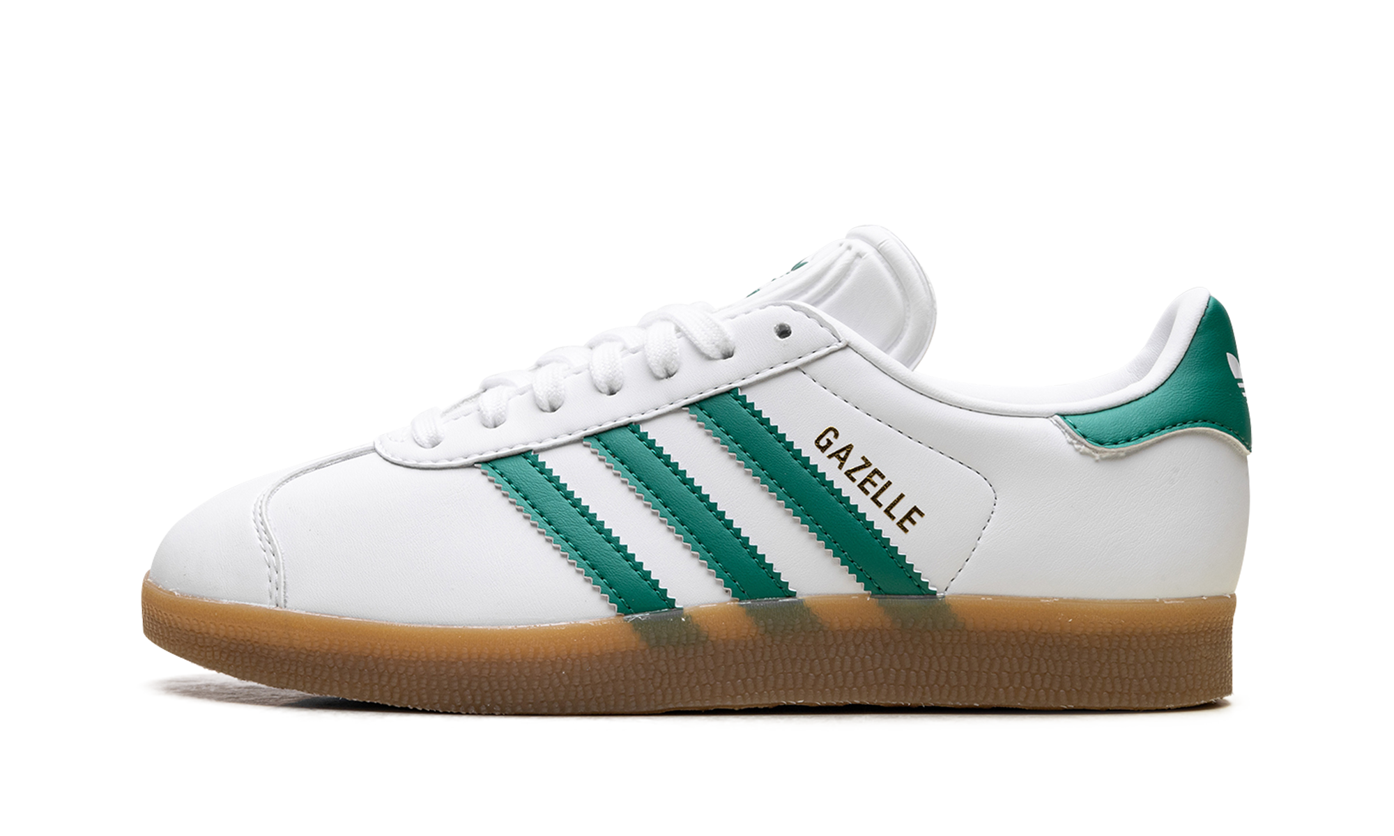 Adidas Gazelle White Bold Green Gum