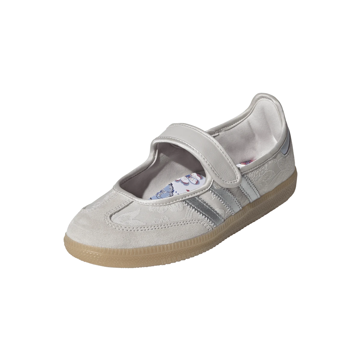 Adidas Liberty London Samba Jane Chalk Pearl Silver Metallic Chalk White