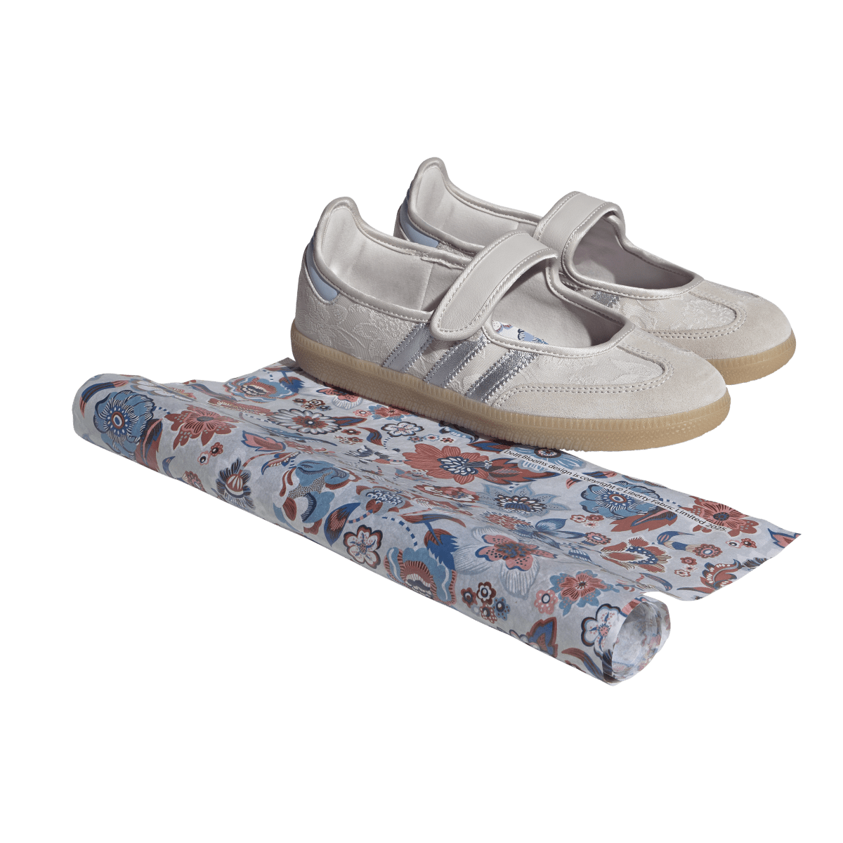 Adidas Liberty London Samba Jane Chalk Pearl Silver Metallic Chalk White