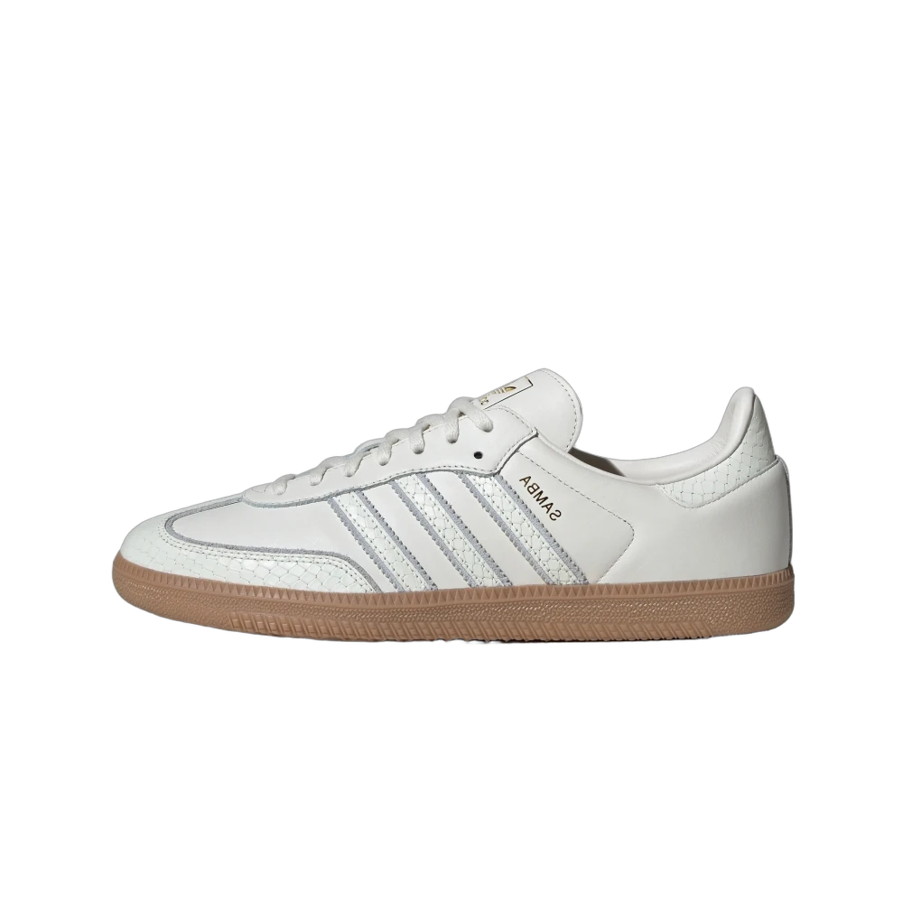 Adidas Samba Core White Snakeskin, Core White/Core White/Gum (IF1985)