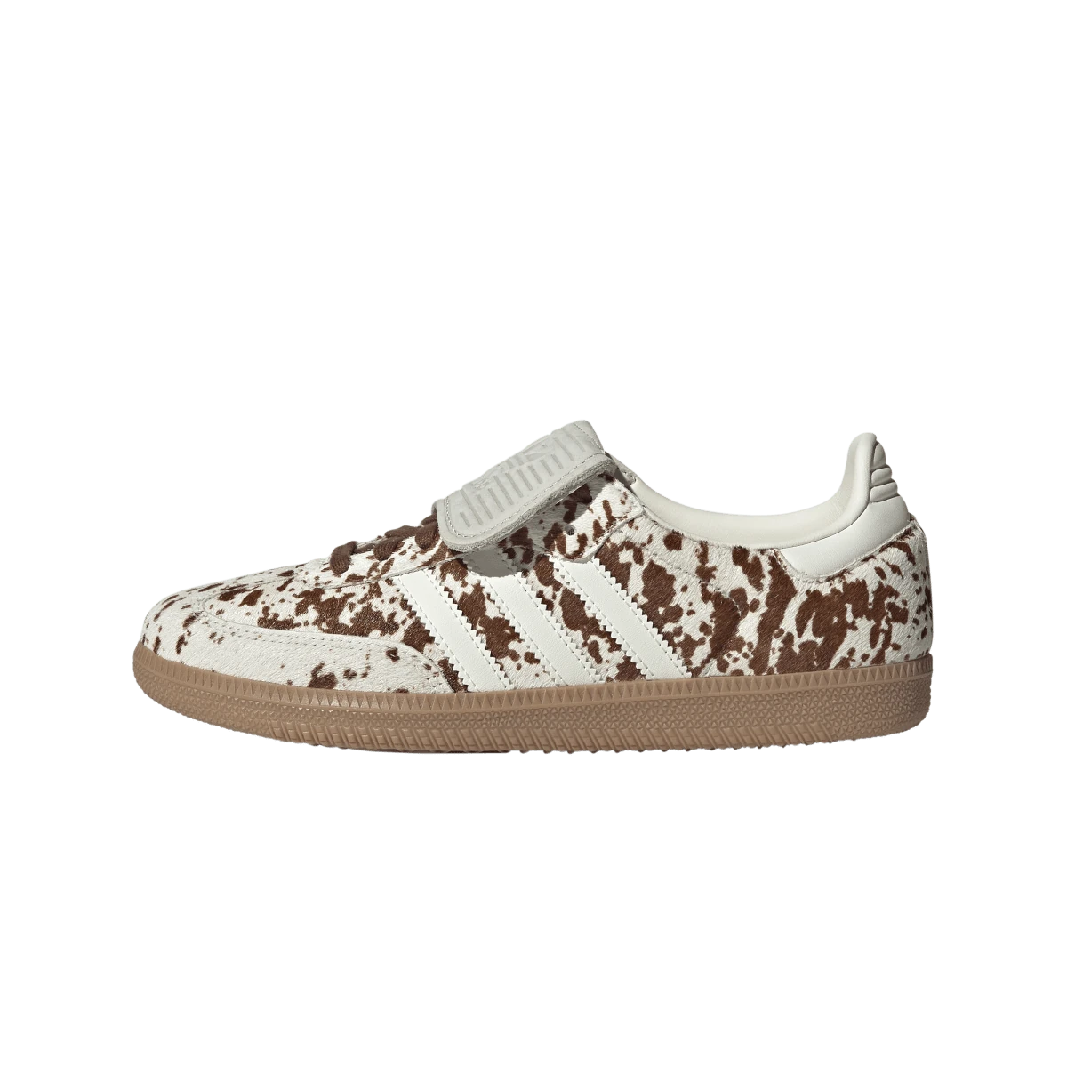 Adidas Samba LT Cow Print Brown White, Off White/Lucid Pink/Gum Four (JS3931)