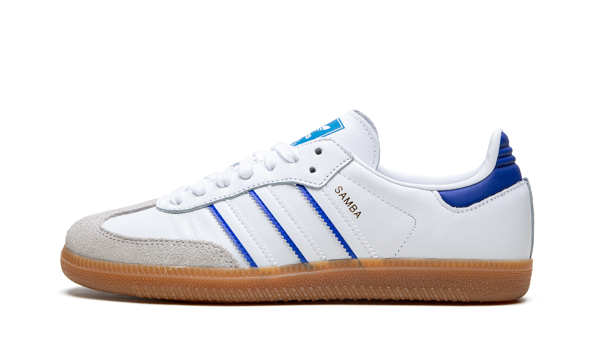Adidas Samba Leather Cloud White Lucid Blue