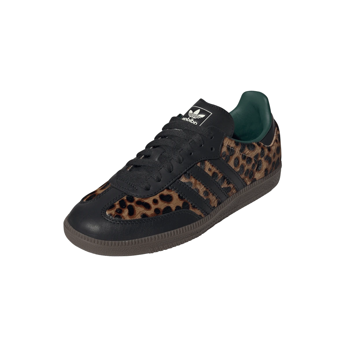 Adidas Samba OG Black Green Leopard, Core Black/Collegiate Green/Cream White (JI2735)