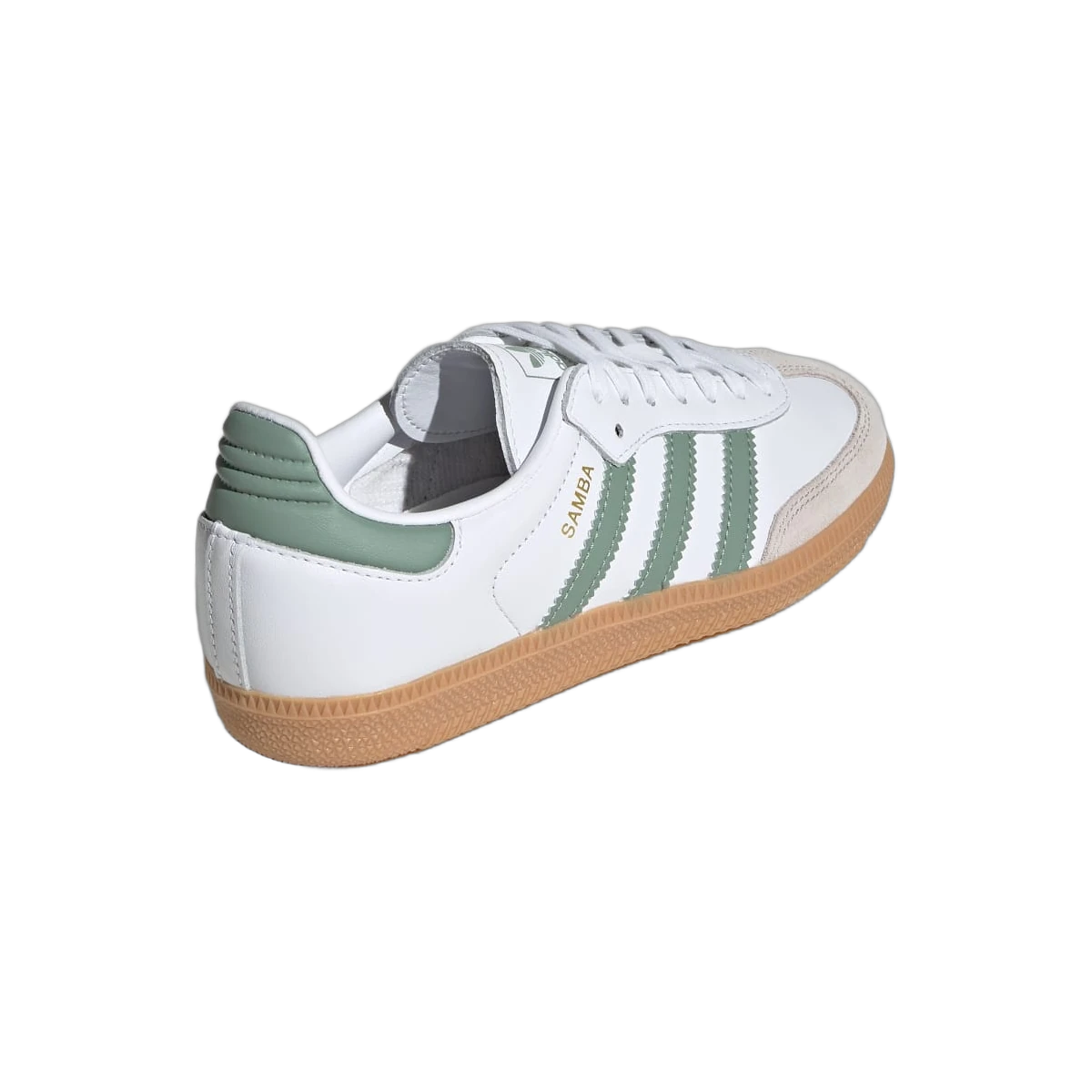 Adidas Samba OG Cloud White Silver Green