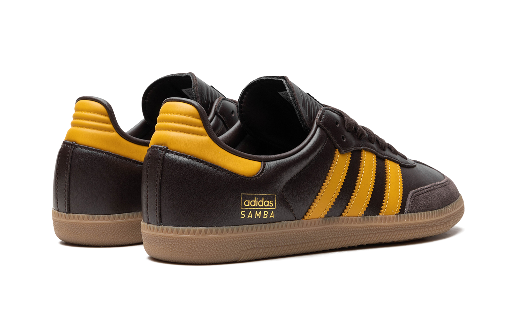 Adidas Samba OG Dark Brown Preloved Yellow